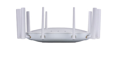 Fortinet FAP-443K-N white Wi-Fi 7 router with 8 antennas