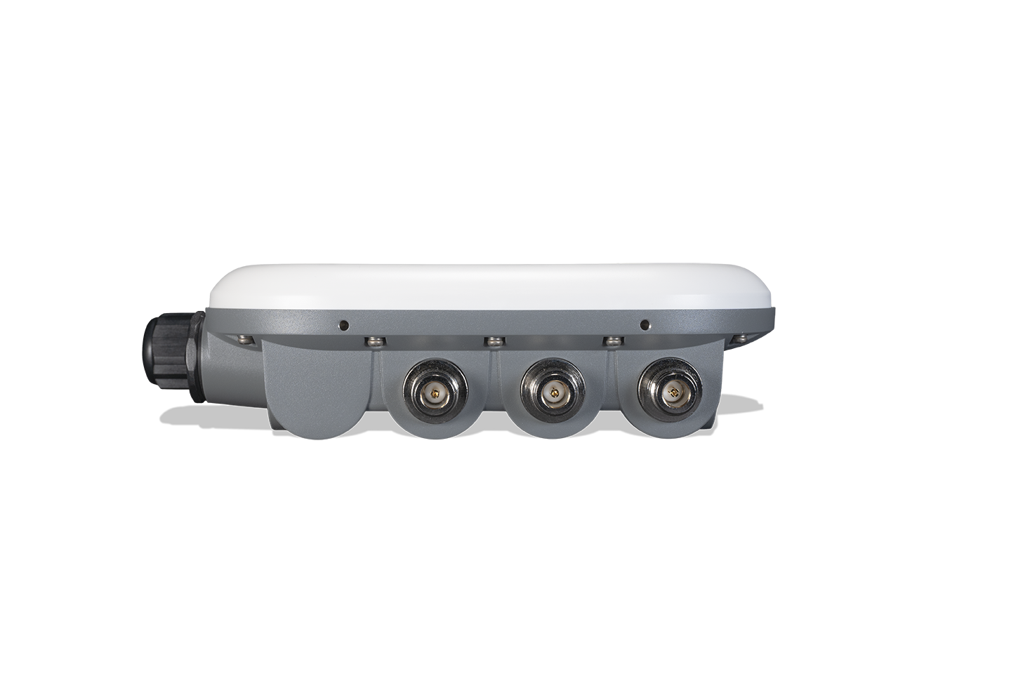 Fortinet FAP-432F-N gray white outdoor wireless access point rear view