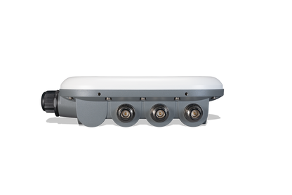 Fortinet FAP-432F-N gray white outdoor wireless access point rear view