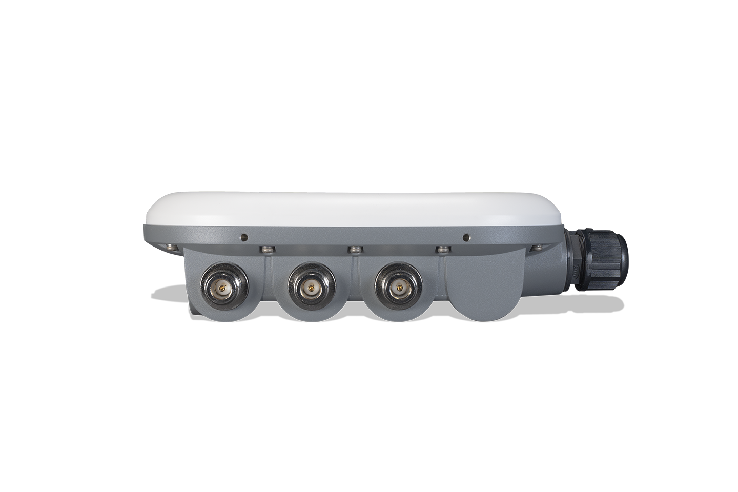 Fortinet FAP-432F-N gray white outdoor wireless access point rear with antenna ports