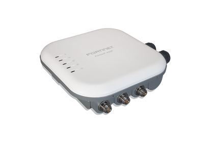 Fortinet FAP-432F-N outdoor tri-radio access point, white-gray sleek design