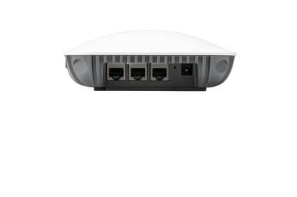 White gray Ubiquiti UniFi AP-AC-Pro on Fortinet FBS-10F-WIFI-N WiFi device