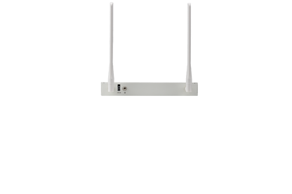 Fortinet FBS-20G-WIFI-N white wireless router with two antennas