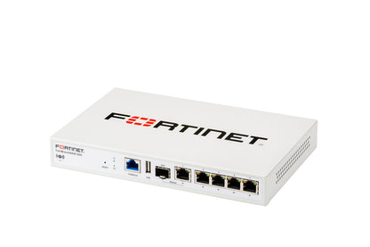 White Fortinet FortiGate-60E with Ethernet and USB ports, FortiBranchSASE-20G