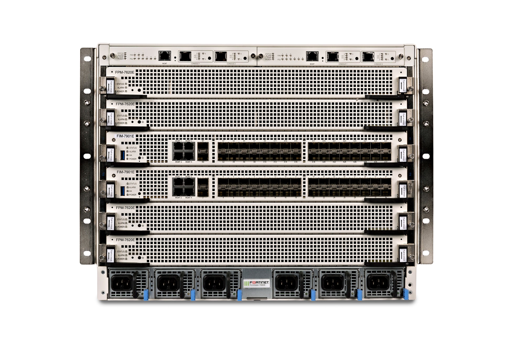 Stacked fpm-702c network switches for Fortinet FG-7060E-PS-AC power supply