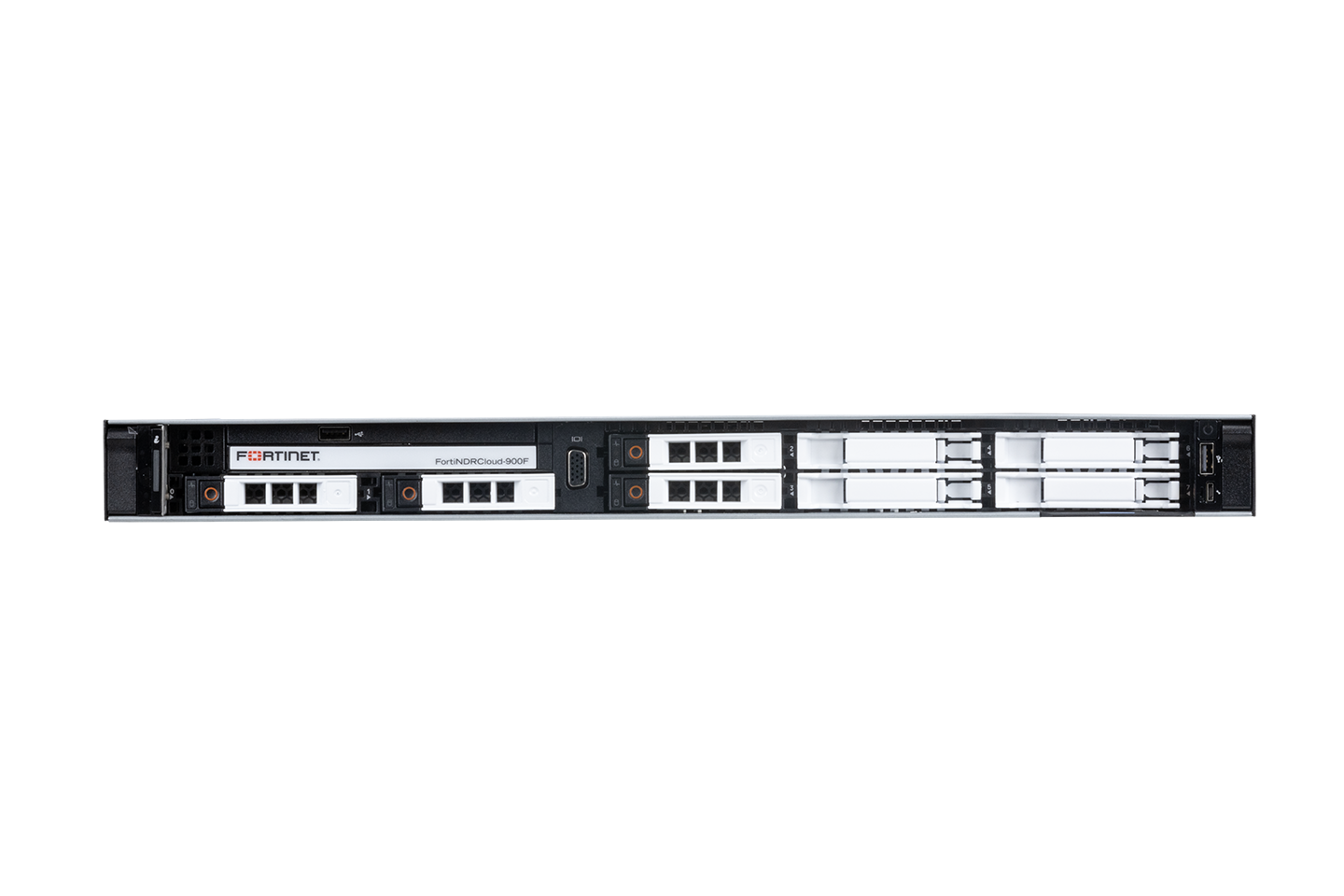Fortinet FNRC-900F FortiNDRCloud 900F sensor rear with F5 BIG-IP LTM ports