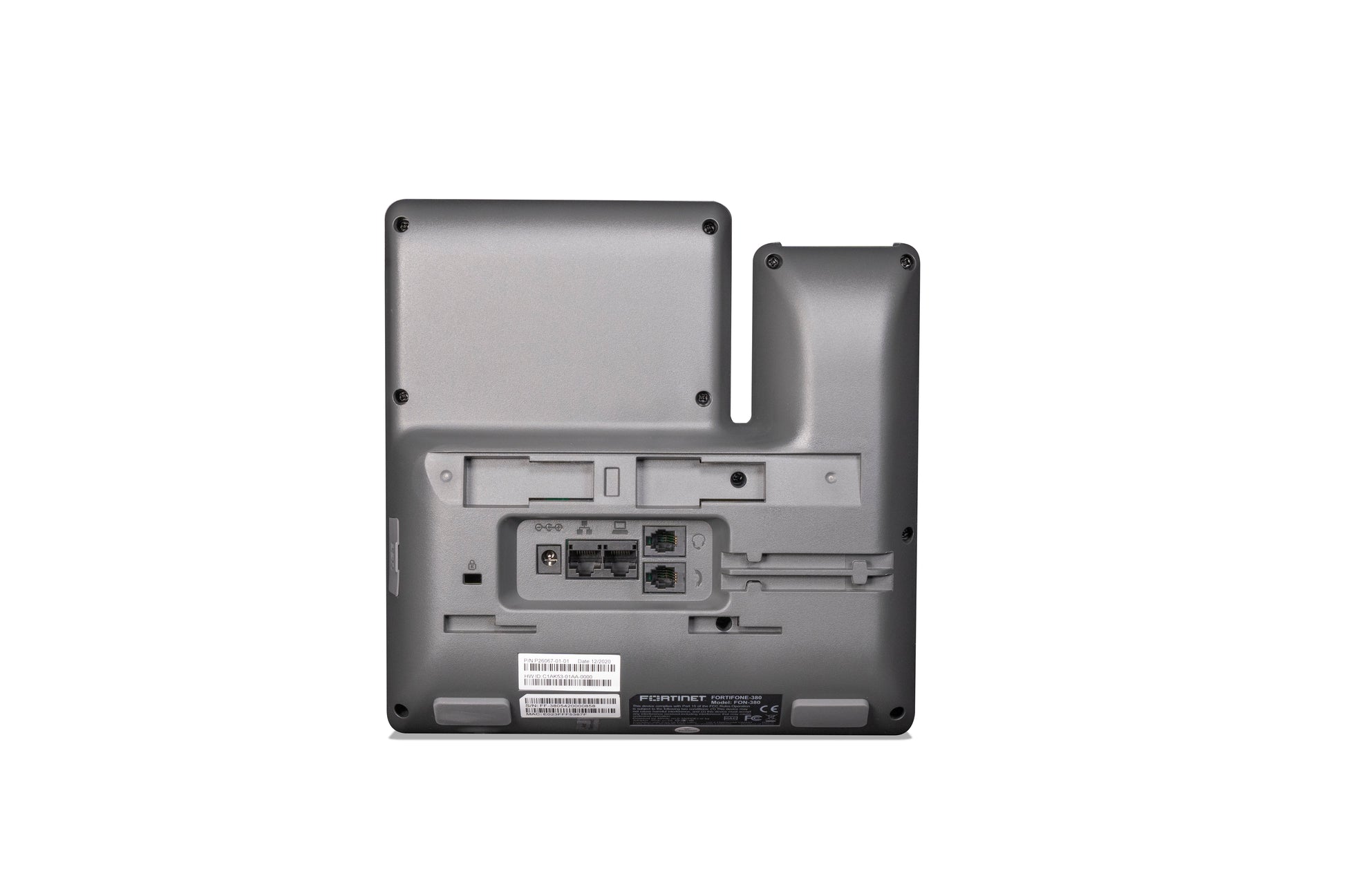 Fortinet FortiFone-380 IP phone with gray plastic Comtect v2015 design