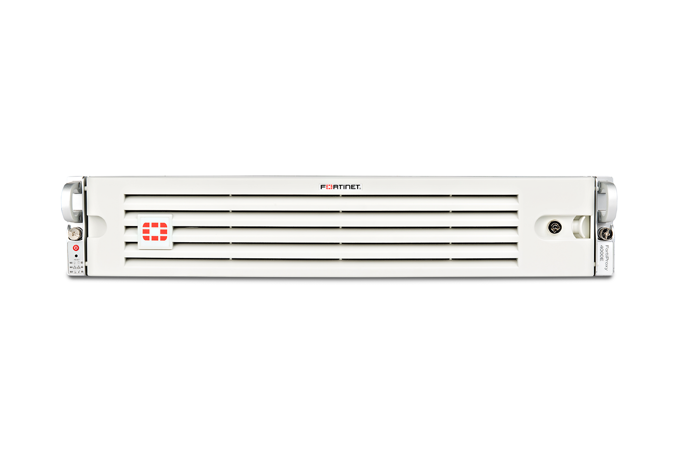 Fortinet FPX-4000E FortiProxy-4000E white security appliance with red logo
