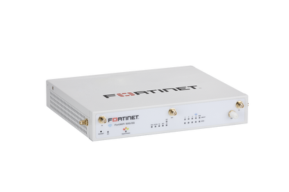 Fortinet FWF-50G-5G-II-N FortiWiFi 502-1G white security appliance with gold antennas