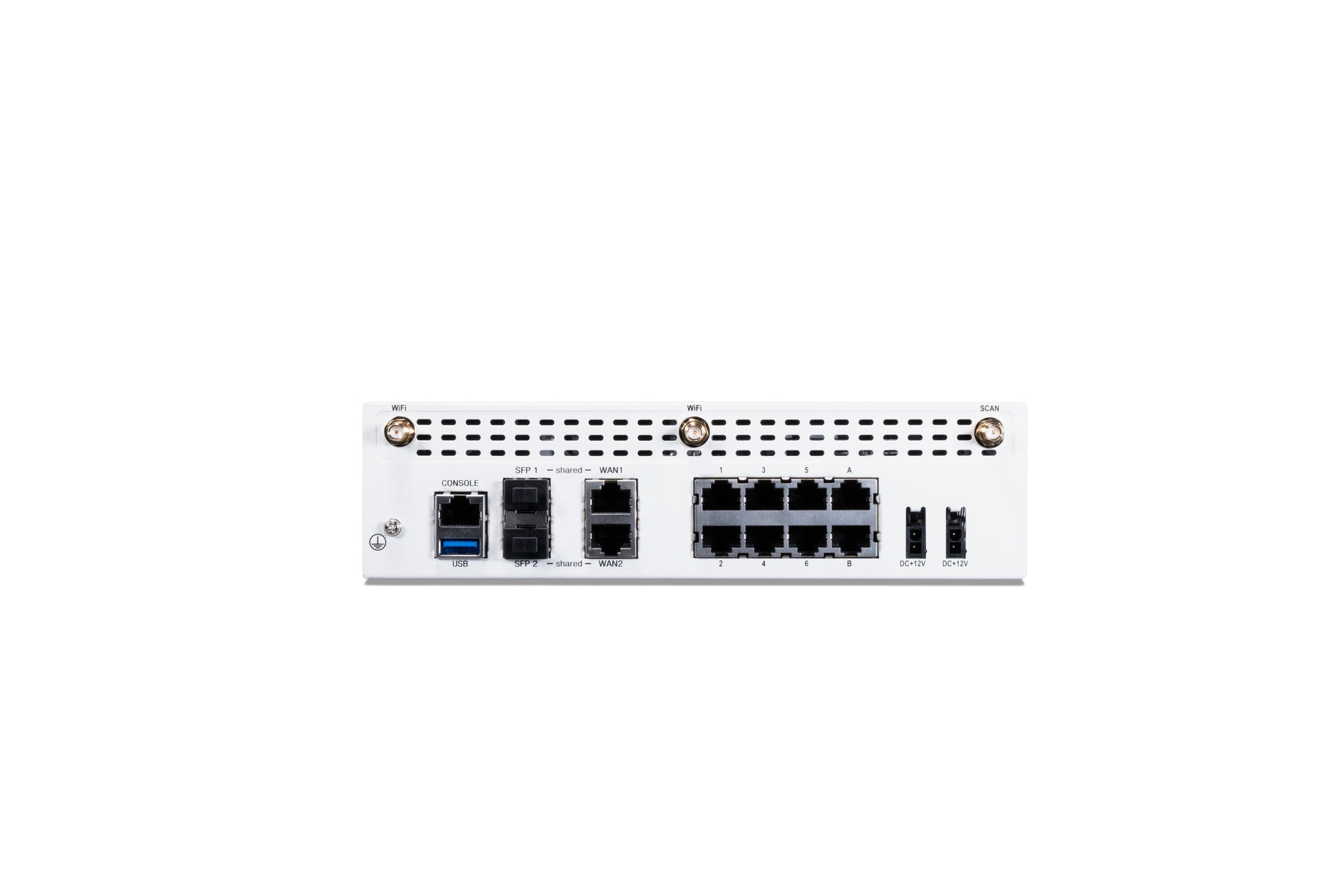 Fortinet FWF-81F-2R-3G4G-POE-N firewall white switch with USB, Ethernet ports
