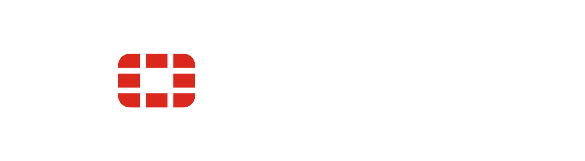 Fortinet FVE-VM-20000 logo with white format and red grid o design