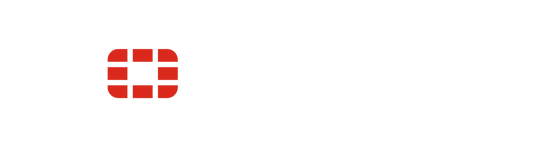 Fortinet FVE-VM-20000 logo with white format and red grid o design
