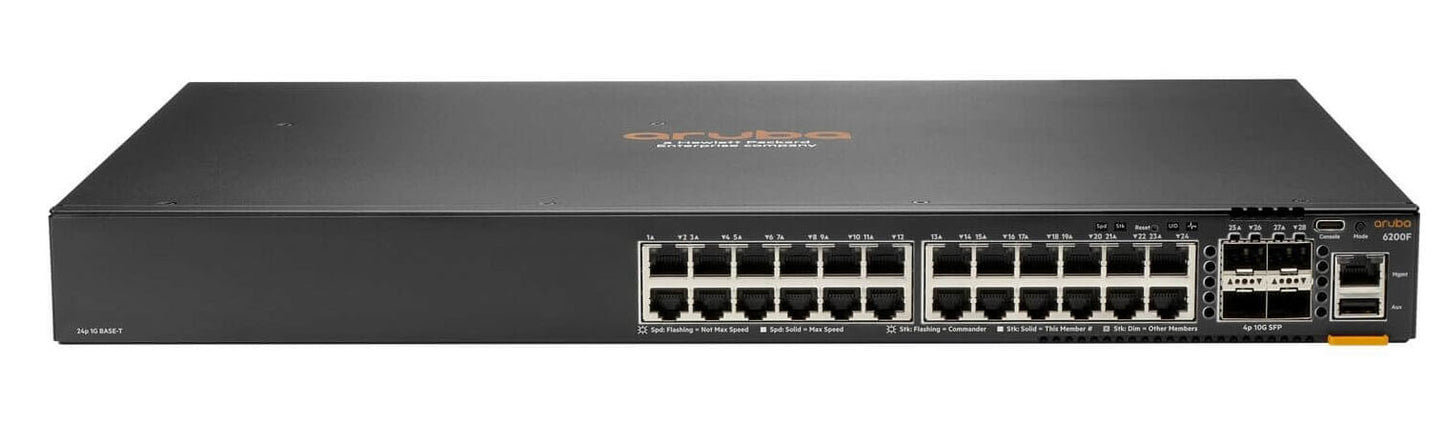 Aruba JL725B#ABG | CX 6200F 24G Class-4 PoE 4SFP+ 370W Managed Switch