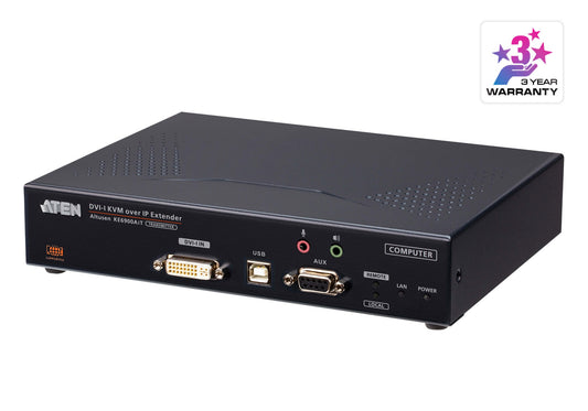 ATEN KE6900AiT-AX-U | KE6900AiT-AX KVM over IP Transmitter, DVI-I Single Display, Failover, Software Decoder Ready