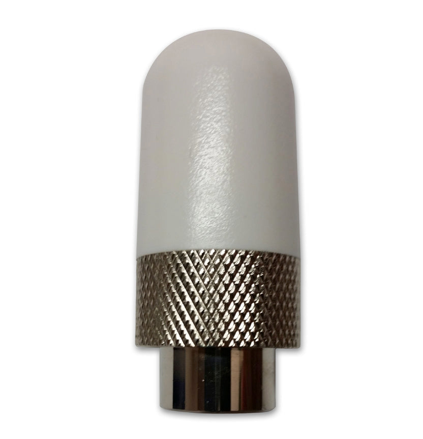 Aruba JW014A AP-ANT-32 omni antenna white ceramic cap textured band chrome base