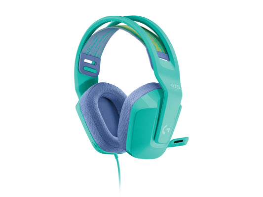 Logitech 981-001025 | Wired Gaming Headset, Mint, Comfortable Headband, Clear Audio