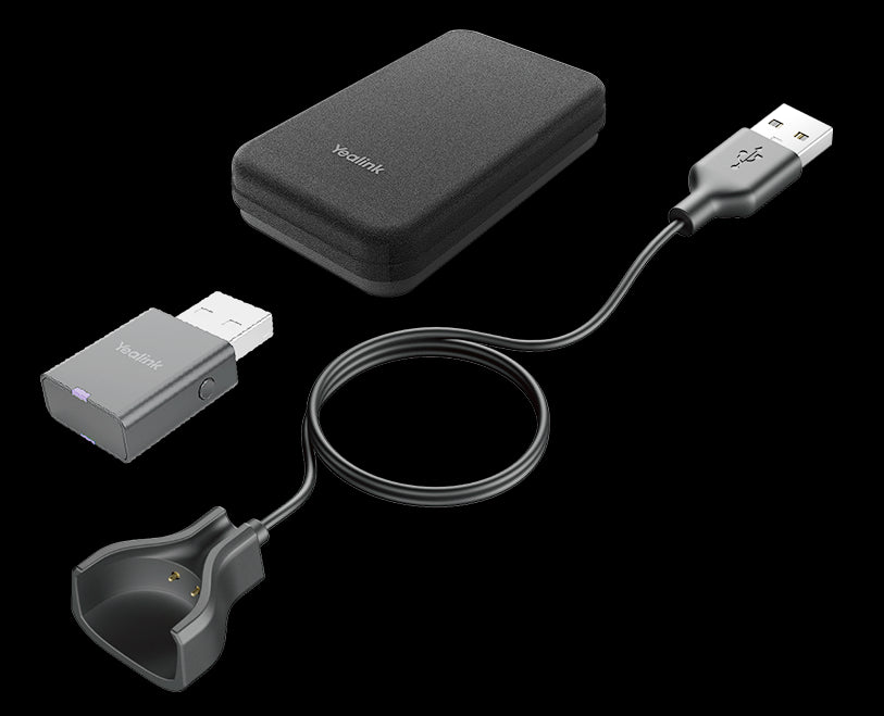 Yealink PAK-WH63/67 | Portable Accessory Kit for WH63/67, Carry Case, Charging Cable, WDD60 DECT Dongle