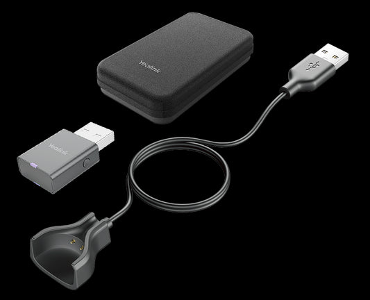 Yealink PAK-WH63/67 | Portable Accessory Kit for WH63/67, Carry Case, Charging Cable, WDD60 DECT Dongle