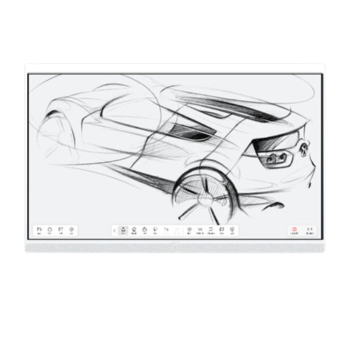 Yealink ETV86-WHITE | 86" 4K UHD Display, White, Ideal for Conference Rooms