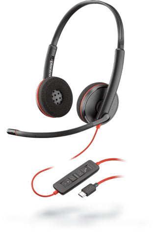 Poly 209747-22 | Blackwire 3225 USB-A Headset, Wired for Office/Call Center