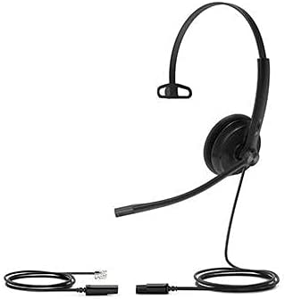 Yealink YHM341-L | Mono Wideband QD Headset with Noise-Cancelling Mic & Comfort Ear...