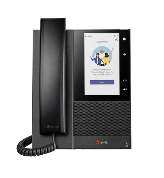 Poly 82Z79AA | CCX 505 Business Media Phone for Microsoft Teams, PoE