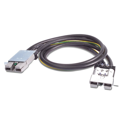 APC SYOPT4I 1.2m AU power cable with black coiled cord and green-silver connectors