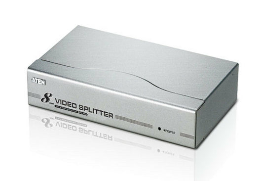 ATEN VS98A-AT-U | VS98A 8-Port VGA Splitter, 350 MHz, 1920x1440@60Hz, 1 x VGA In, 8 x VGA Out, 3-Level Cascade