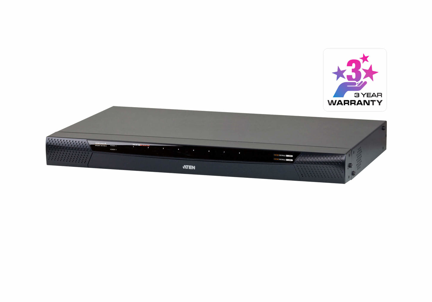 ATEN KN1108VA-AX-U | KN1108VA | KVM over IP Switch, 8 x Ports, 1 x Local + 1 x Remote, 1920x1200, LUC, Virtual Media