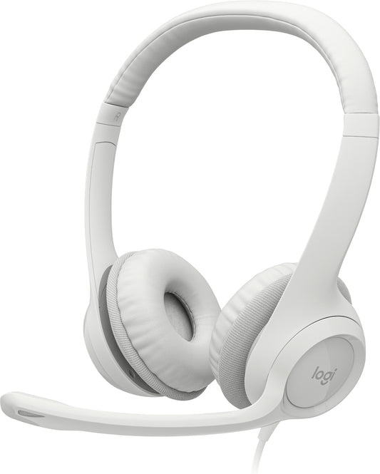Logitech 981-001287 | Wired USB-A Headset, Pink, Office/Call Center Use