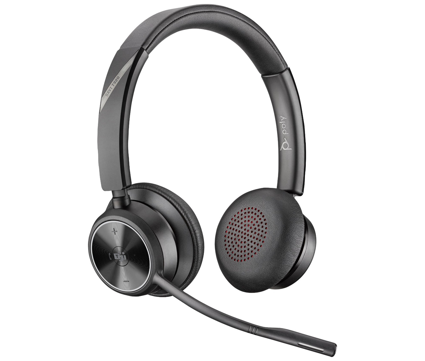 Poly 8D3J6AA | Savi 7320-M Office Stereo DECT Headset, 1880-1900 MHz