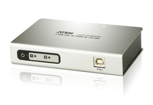 ATEN UC2322-AT | UC2322 USB to RS-232 Converter Hub, 2 x RS-232, 1.8m Cable