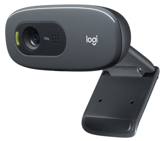 Logitech 960-000584 | C270 HD Webcam, 720p Video, USB Connection, Noise-Reducing Mic