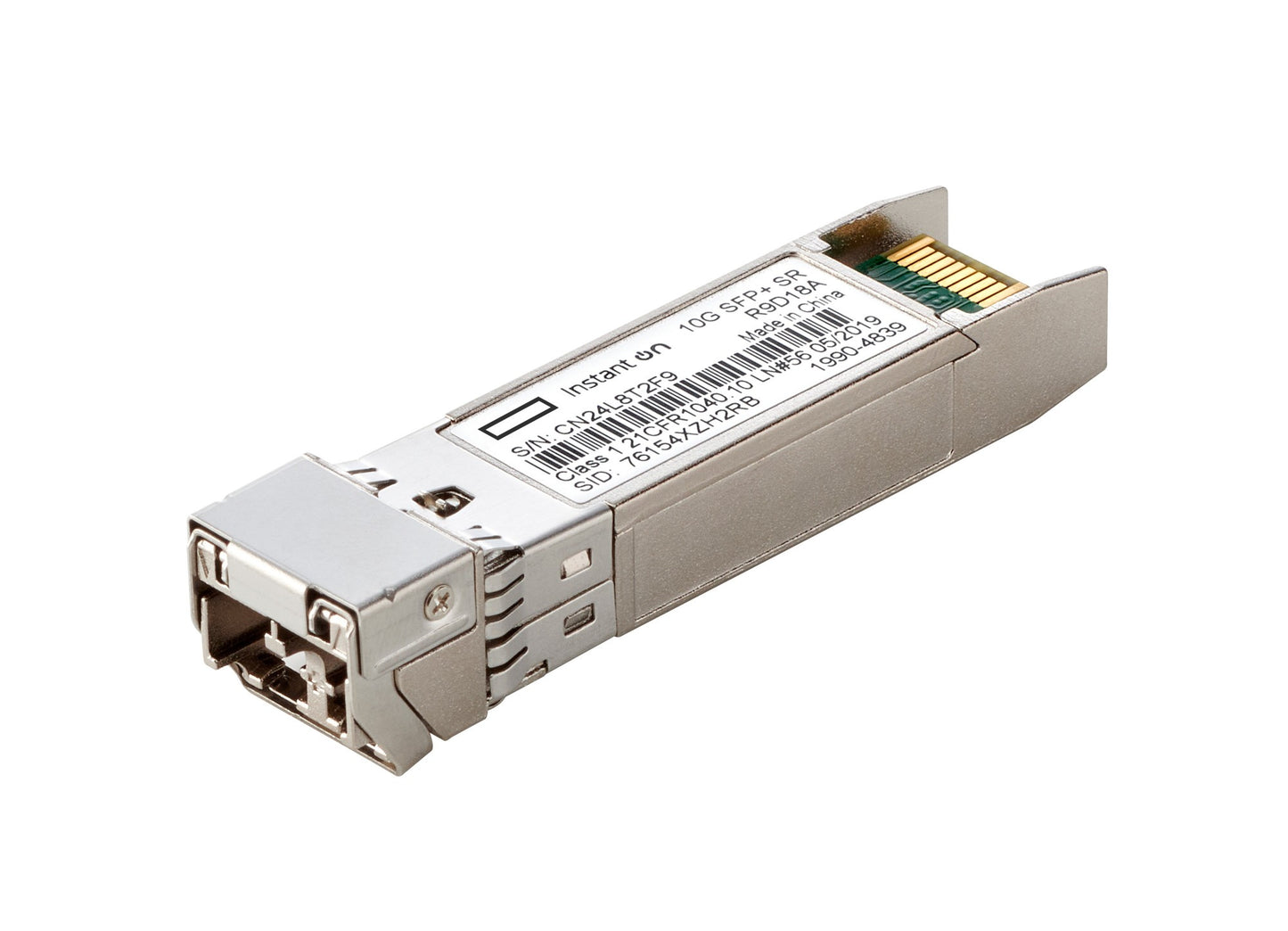 HPE R9D18A | Instant On 10G SFP+ LC SR Transceiver, 300m OM3 MMF