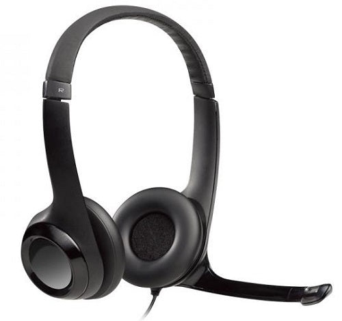 Logitech H390 USB headset with noise-cancelling mic and padded earcups