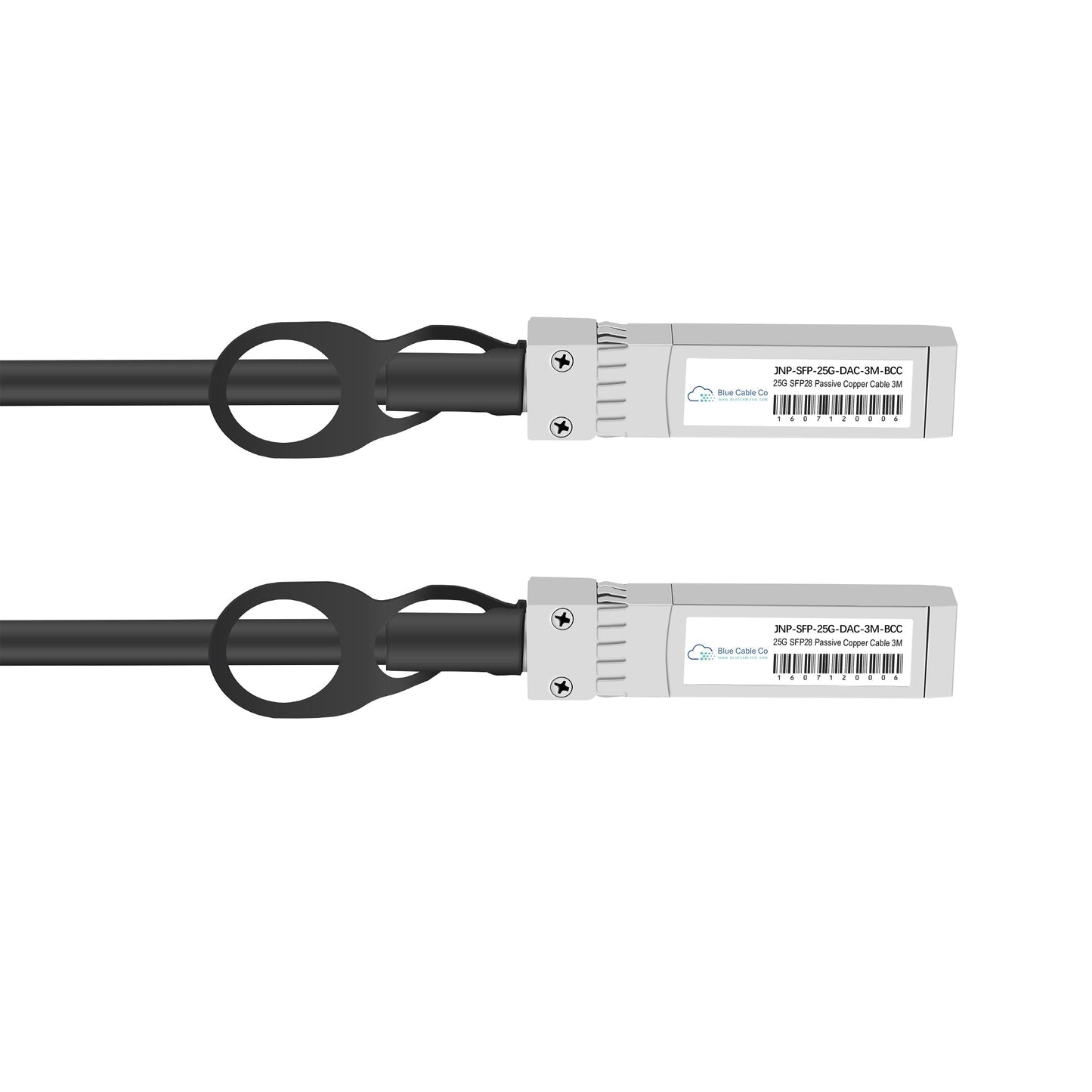 JNP-SFP-25G-DAC-xM-BCC | Juniper Compatible SFP28 To SFP28 Copper Direct-Attach 25GBASE-CR1 Cable | 1 to 5M