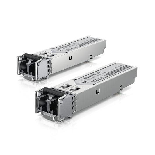 Ubiquiti UACC-OM-MM-1G-D-2 | 1.25Gbps SFP Module, Multi-Mode Fiber, 550m Range, 2-Pack