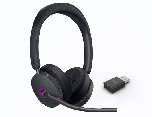 Yealink WH68-H-MS | WH68 Hybrid Dual Teams DECT & Bluetooth Headset, 4-Mic Hybrid ANC, Wireless