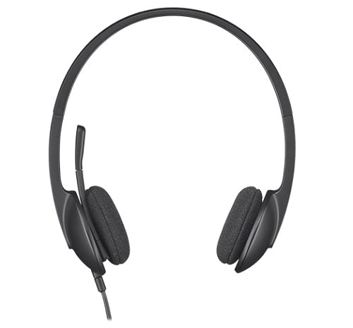 Logitech H340 USB headset with noise-cancelling mic and padded earcups