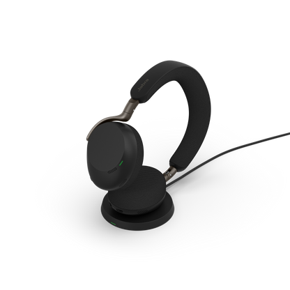 Jabra 37599-989-989 | Evolve3 75 UC | inc USB-A Dongle & Wireless Charger | Black
