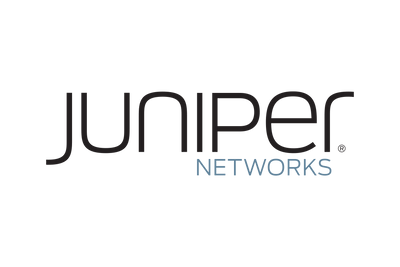 Juniper networks logo, featuring the brand name in dark gray with ’networks’ in a lighter blue-gray beneath it.