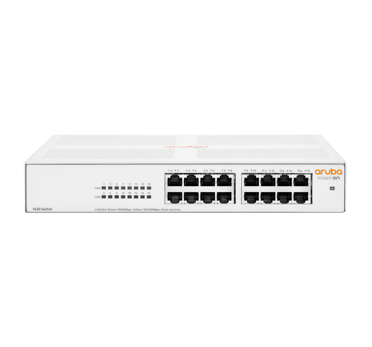 HPE R8R47A#ABG | Aruba Instant On 1430 16G Unmanaged L2 Switch, 16 x 1GbE Ports
