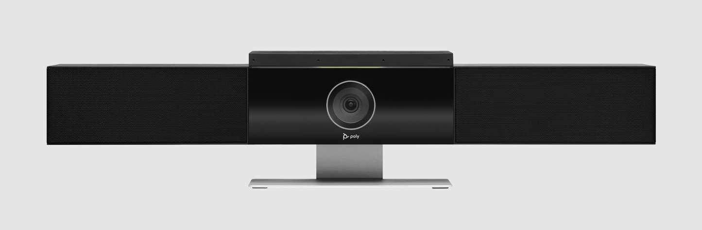 Poly 842D4AA Studio USB video bar black webcam with sleek design speakers