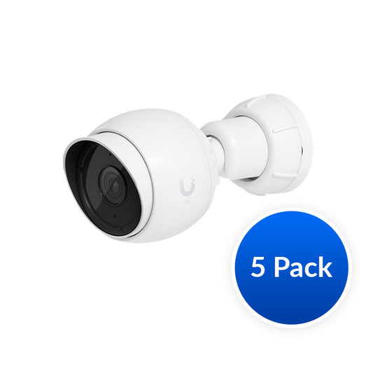 Ubiquiti NHU-UVC-G5-BULLET-5 | UniFi Protect G5-Bullet 5-Pack, 2K HD PoE Camera, Polycarbonate Housing