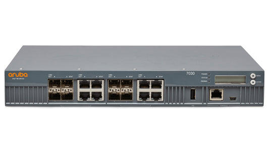 Aruba JW686A | 7030 Network Controller, 8Gbps, 8 Dual-Personality Ports, 64 APs