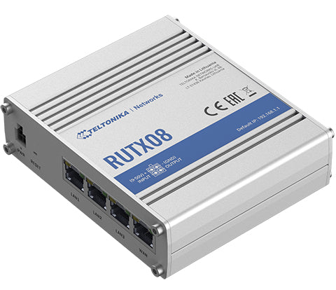 Teltonika RUTX08000400 | Gigabit Ethernet Wired Router, 4 Ports, RUTX08 Series