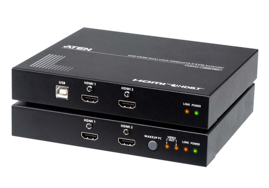 ATEN CE824-AT-U | HDBaseT 2.0 KVM Extender, Dual View HDMI, 4K@100m