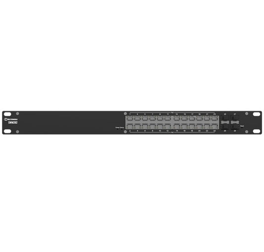 Teltonika SWM282 | SWM282 Switch, SWM282 Managed PoE+ Switch, 24 x 1GbE PoE+ (30W), RMS 2yr