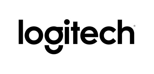 Black Logitech logo on white background, Rally Bar Huddle conference bar