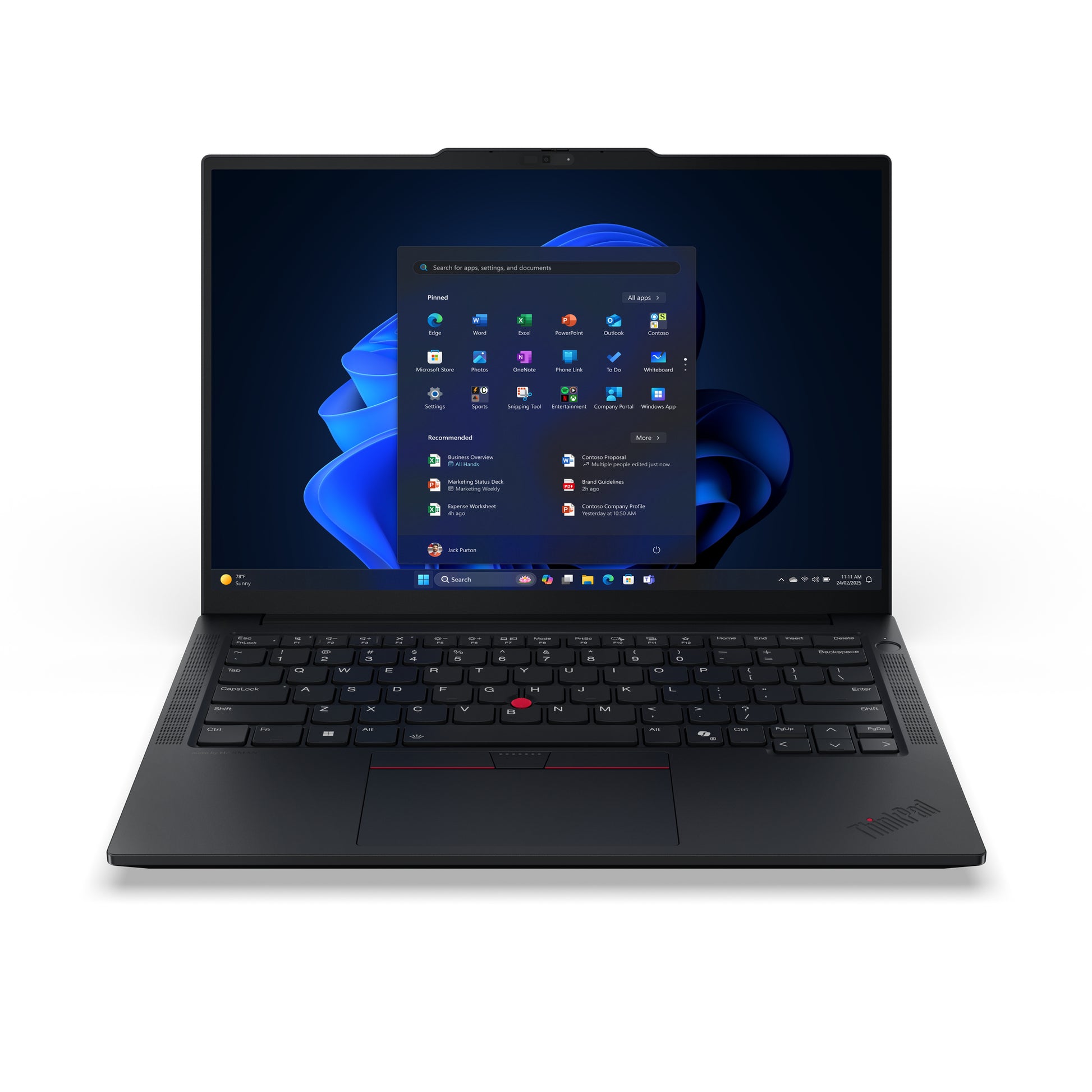 Black lenovo thinkpad e14 gen 7 laptop with sleek minimalist design red trackpoint 16gb 512gb win 11 pro